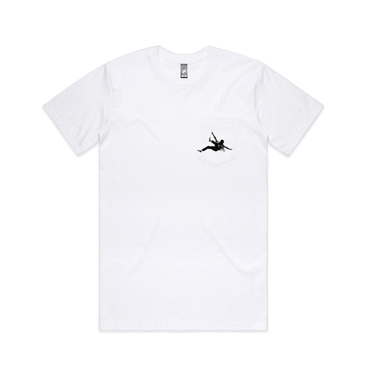 Flying Man Pocket T-Shirt White